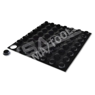 Abstandhalter, schwarz, 56 Stück  5 mm x 10 mm selbstklebend
